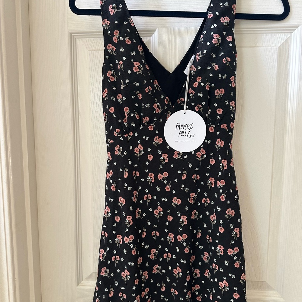 Princess Polly Black Floral Dress